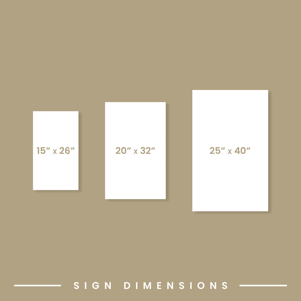 Wood Sign Dimensions