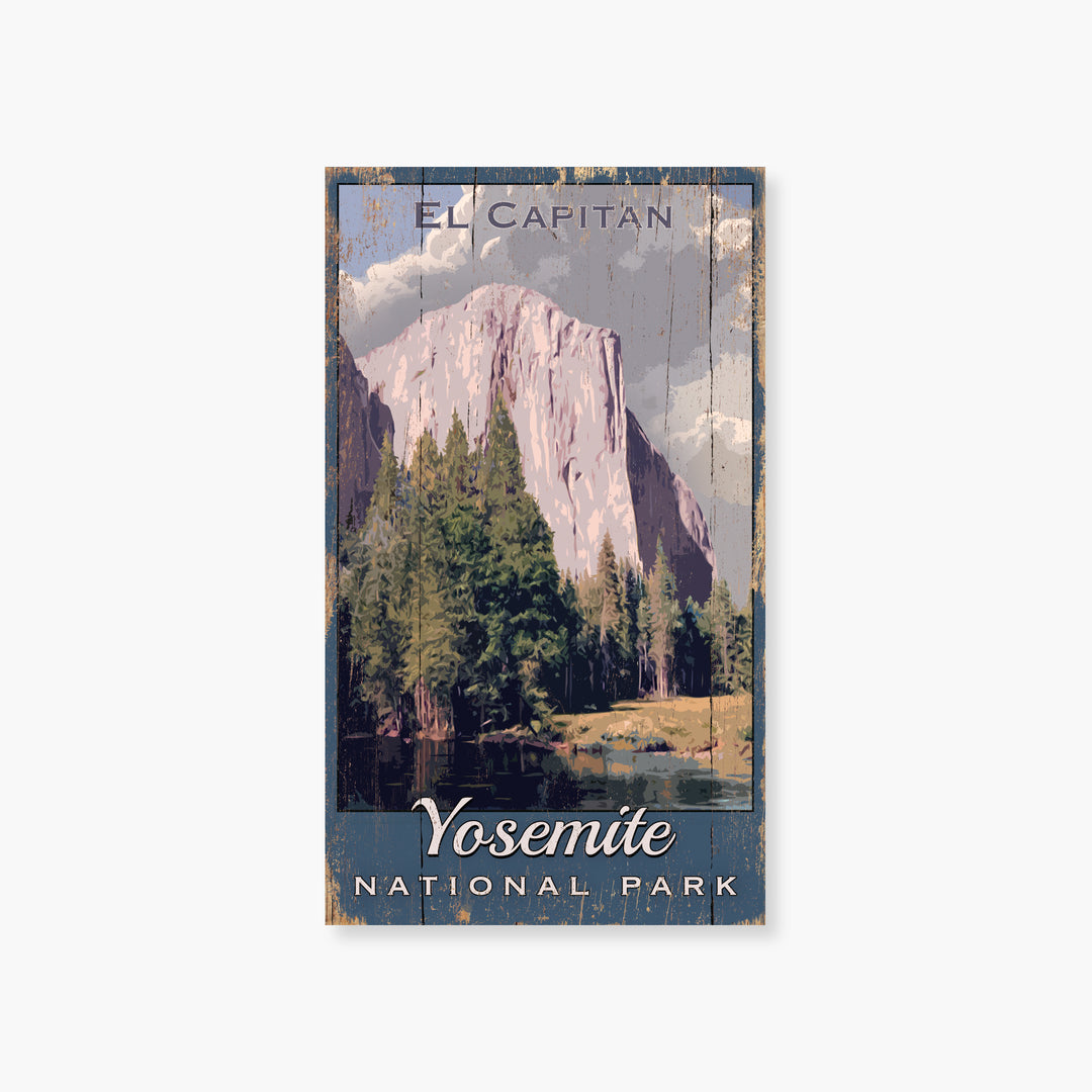 Yosemite National Park Wood Sign