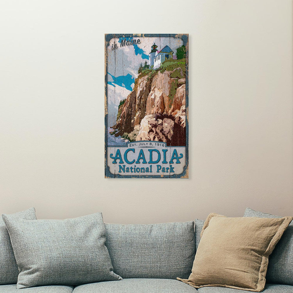 Acadia Wood Sign Preview