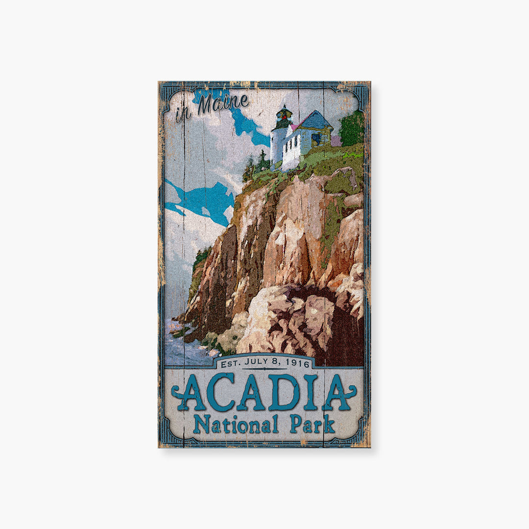 Acadia Wood Sign